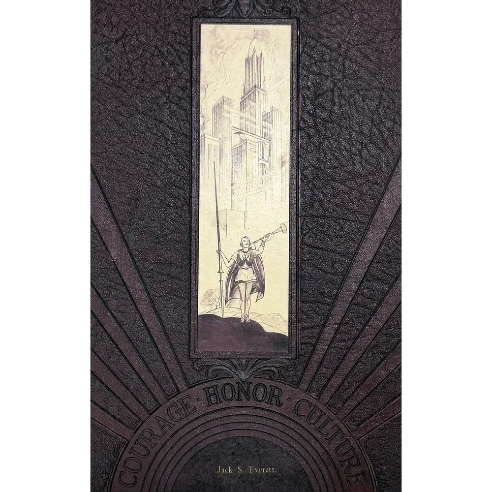 Vintage 1933 Drake University Quax Yearbook Art Deco Courage Honor Culture